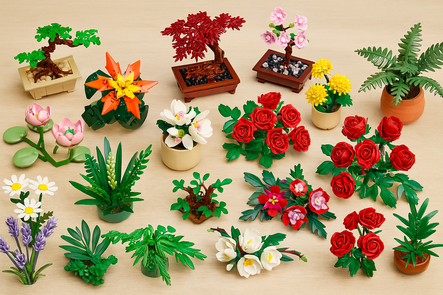 AI foto af lego botanicals