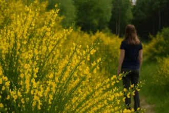 AI billede: Invasiv plante i Danmark