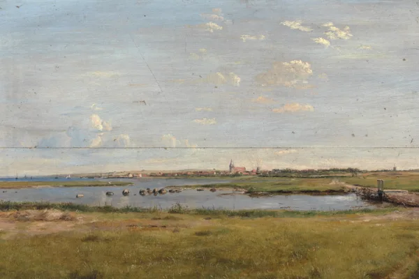 Wikimedia foto fra Dankvart Dreyer: Assens set fra strandengene ved Næs